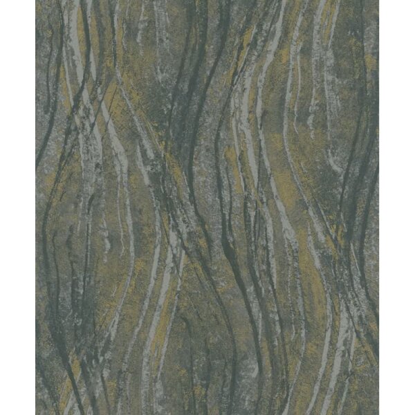 Vliestapete Beton, Wellen Grafisch Modern in Grau Novamur (82496)