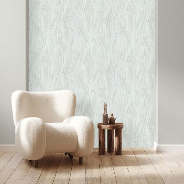 Vliestapete Beton, Wellen Grafisch Modern in Weiß Novamur (82497)