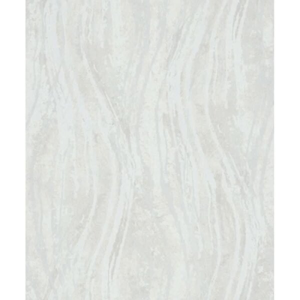 Vliestapete Beton, Wellen Grafisch Modern in Weiß Novamur (82497)