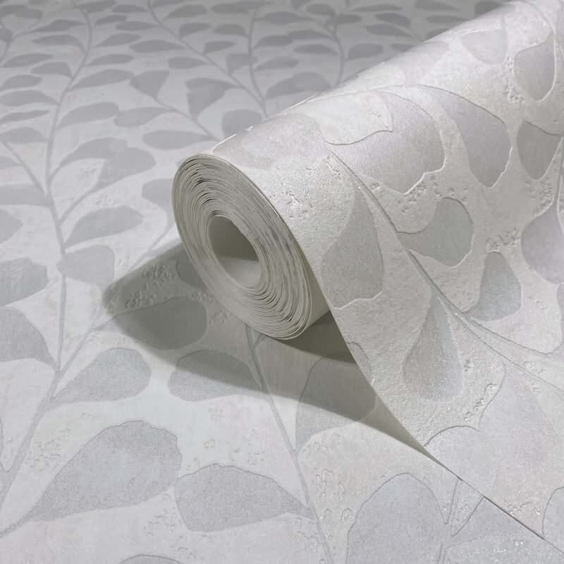 Vliestapete Blätter, Beton Floral Natur Novamur (82501)