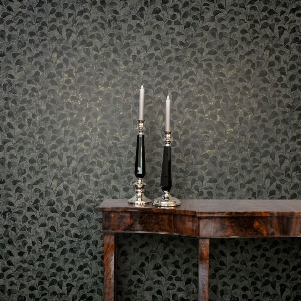 Vliestapete Blätter, Beton Floral Natur Novamur (82503)