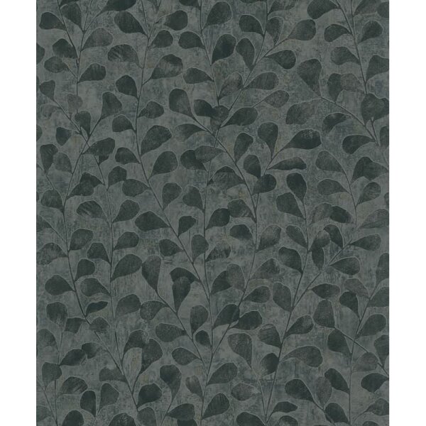 Vliestapete Blätter, Beton Floral Natur Novamur (82503)