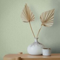 Vliestapete Uni, Struktur Uni Modern matt in Gr&uuml;n...