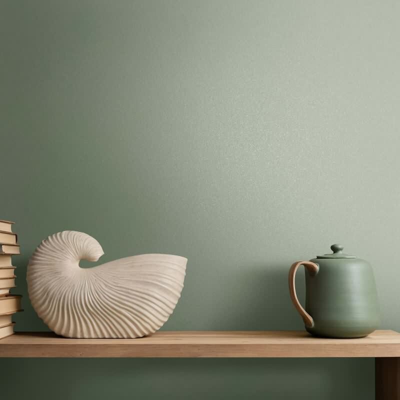 Vliestapete Uni, Struktur Uni Modern matt in Grün Novamur (82522)