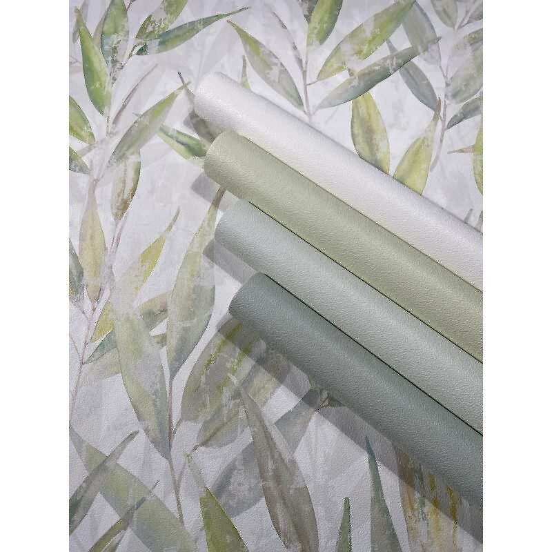 Vliestapete Uni, Struktur Uni Modern matt in Grün Novamur (82522)