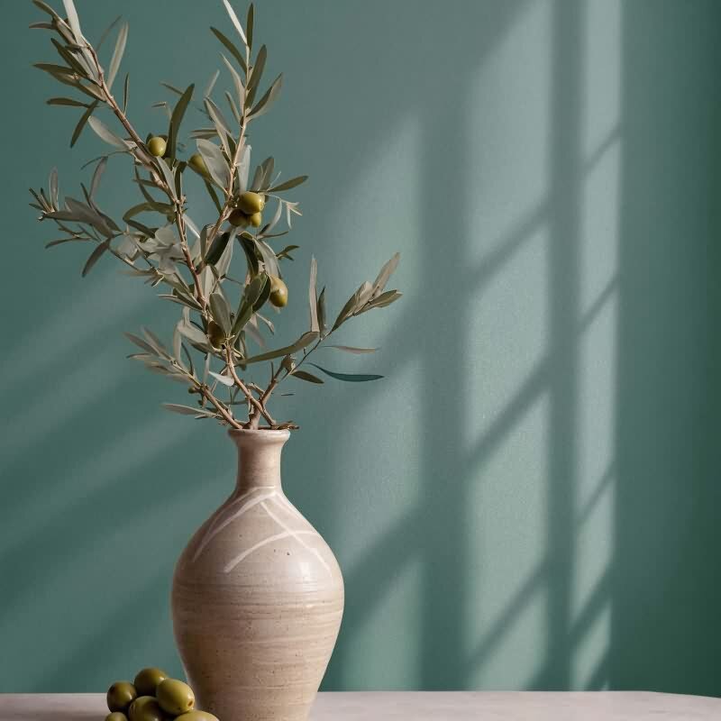 Vliestapete Uni, Struktur Uni Modern matt in Grün Novamur (82523)