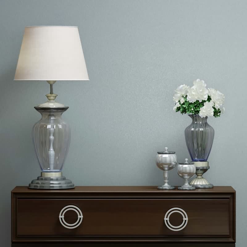 Vliestapete Uni, Struktur Uni Modern matt in Blau Novamur (82524)