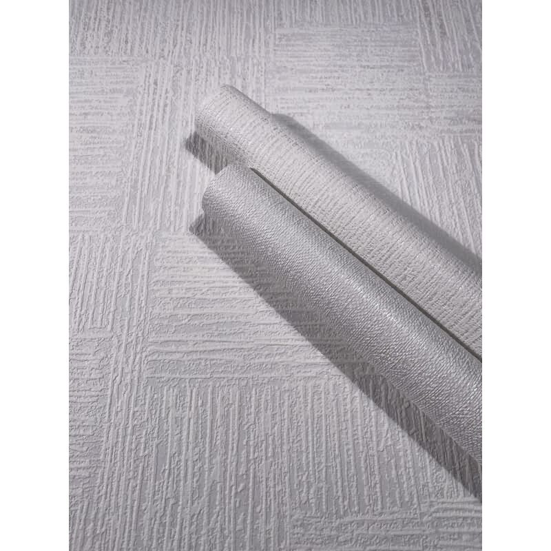 Vliestapete Uni, Textil Uni Klassisch in Weiß Novamur (82534)