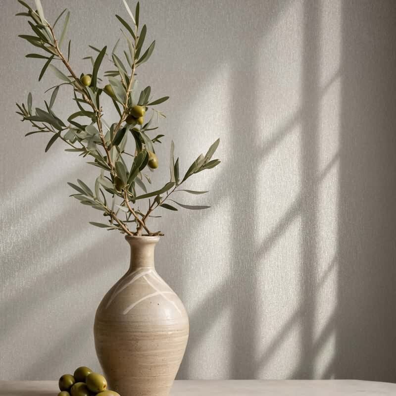 Vliestapete Uni, Textil Uni Klassisch in Beige Novamur (82536)