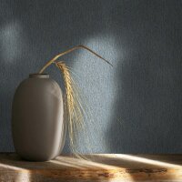 Vliestapete Uni, Textil Uni Klassisch in Blau Novamur...