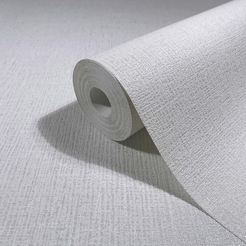 Vliestapete Uni, Textil Uni Modern in Weiß Novamur (82540)