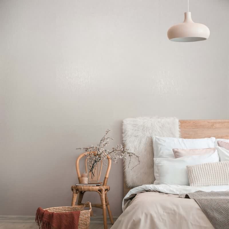 Vliestapete Uni, Textil Uni Modern in Beige Novamur (82541)