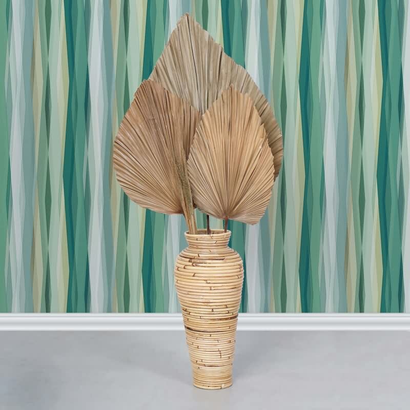 Vliestapete Streifen Streifen Modern, Kids matt in Grün Novamur (89008)