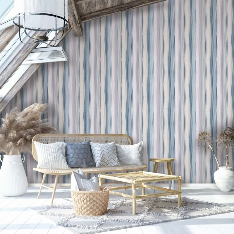 Vliestapete Streifen Streifen Modern, Kids matt Novamur (89009)
