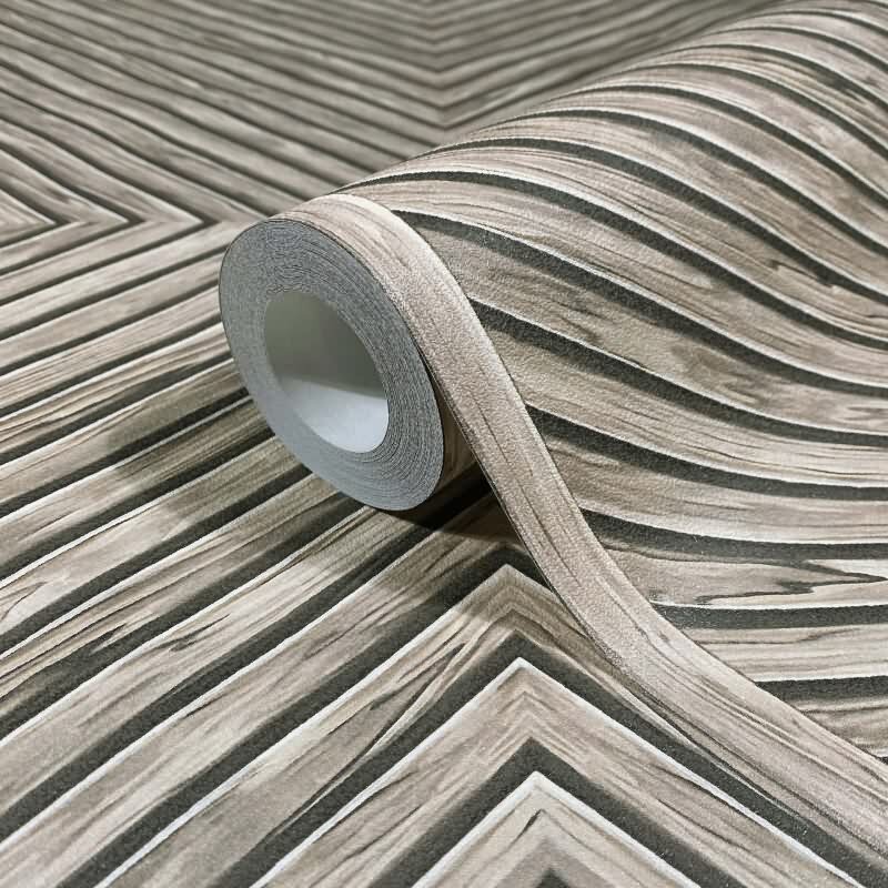 Vliestapete Holz, Geometrisch Holzoptik Geometrisch, matt Novamur (89018)