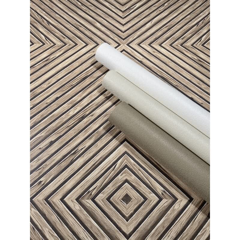 Vliestapete Holz, Geometrisch Holzoptik Geometrisch, matt in Beige Novamur (89019)