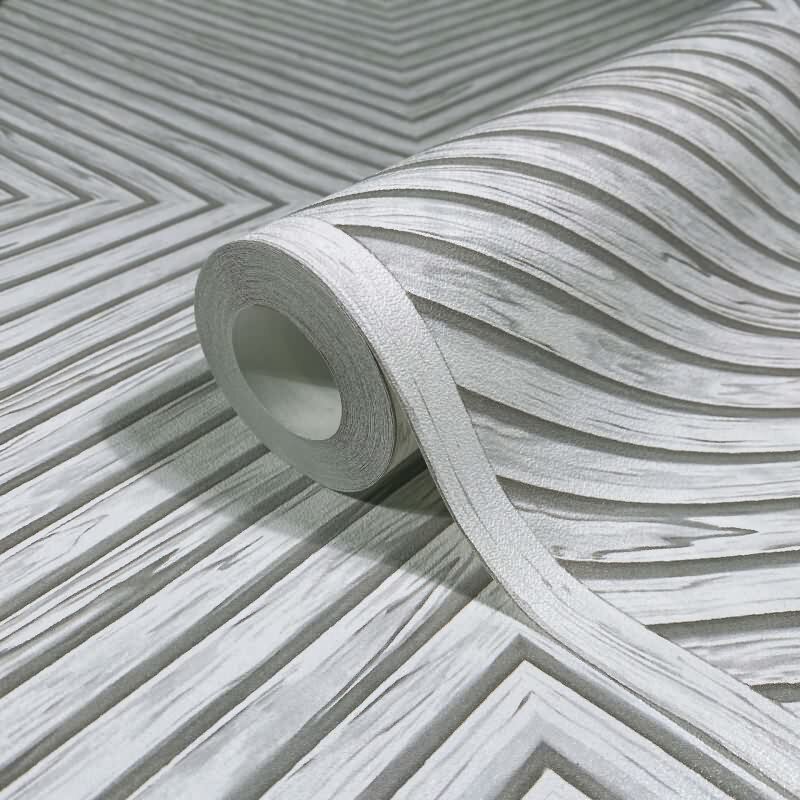 Vliestapete Holz, Geometrisch Holzoptik Geometrisch, matt in Weiß Novamur (89021)