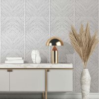 Vliestapete Holz, Geometrisch Holzoptik Geometrisch, matt...