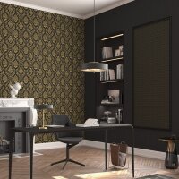 Tapete Schwarz, Anthrazit Erismann Vinyltapete (1028815)