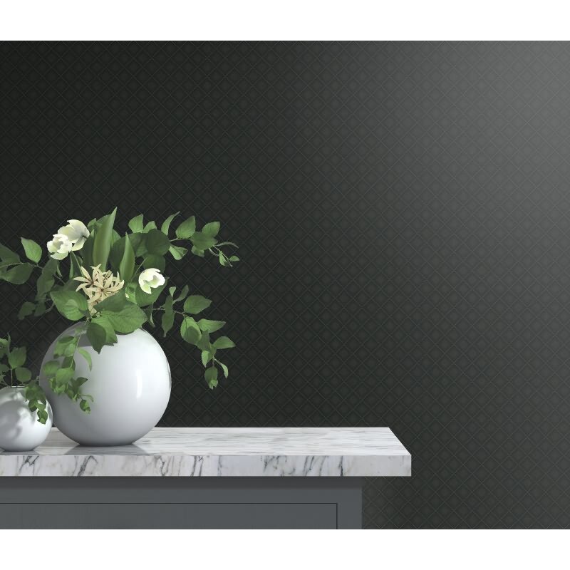 1028915 Tapete Schwarz Anthrazit Barock Ornament Vintage Vliestapete Erismann