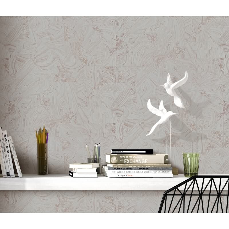 Tapete Grau, Silber Erismann Vinyltapete (1035848)