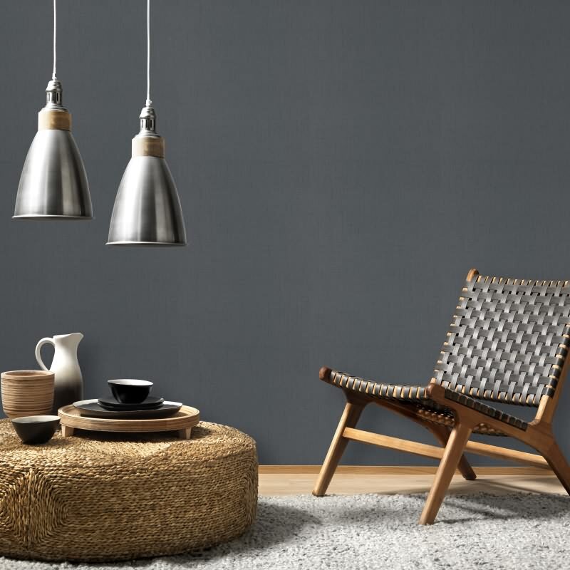 1035915 Tapete Uni Struktur Grau Silber Vlies Vinyltapete Erismann