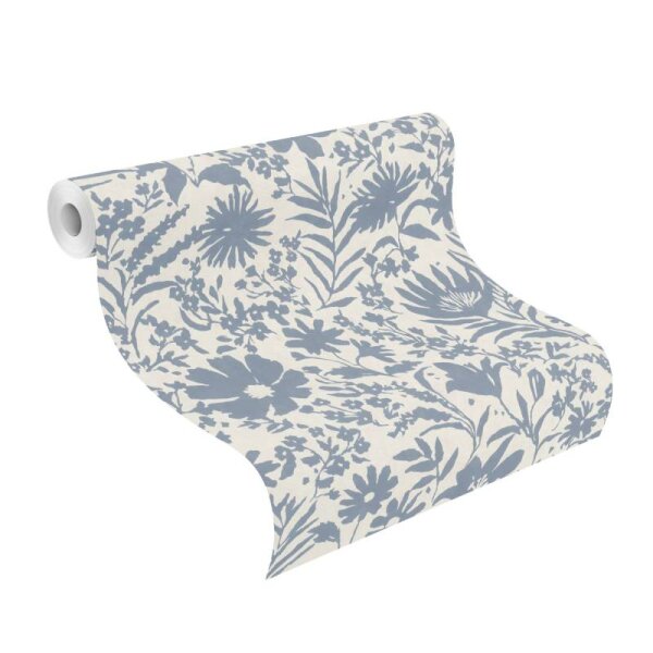 Tapete Beige, Creme, Blau Rasch Vliestapete (330410)