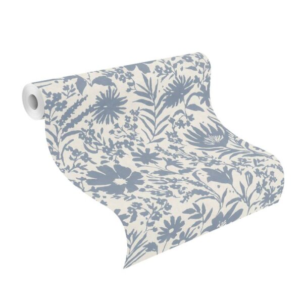 Tapete Beige, Creme, Blau Rasch Vliestapete (330410)