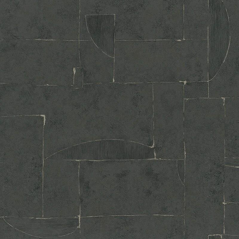 Tapete Schwarz, Anthrazit Papis Loveday Vliestapete (86733)