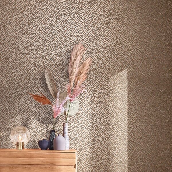 Tapete Gold, Kupfer Papis Loveday Vliestapete (86729)