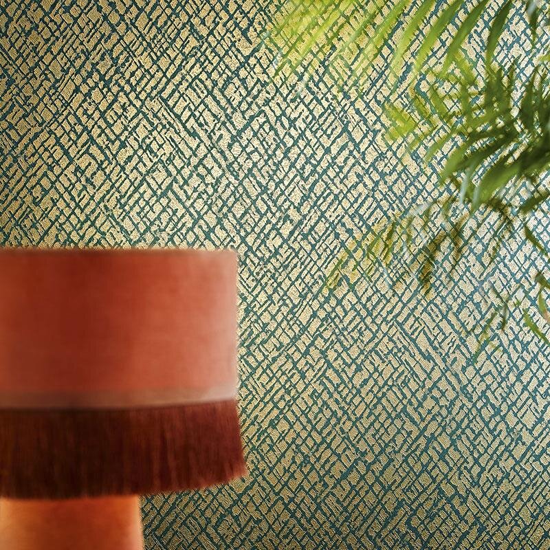 Tapete Gold, Kupfer, Grün Papis Loveday Vliestapete (86727)