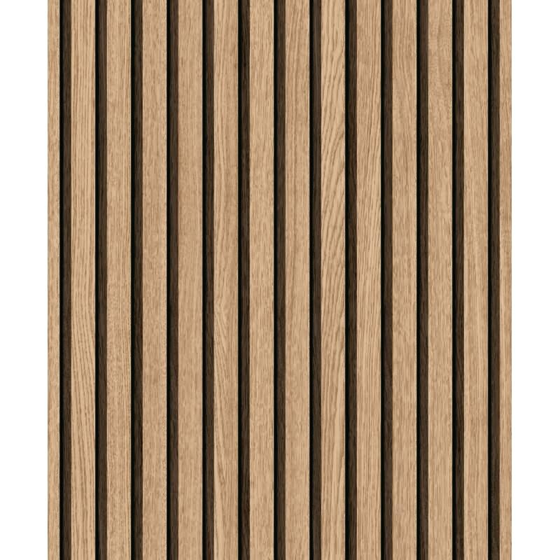 Selbstklebende Tapete Braun Holzoptik Skandi Holzpaneele Klebefolie für Wand und Möbel (3102)