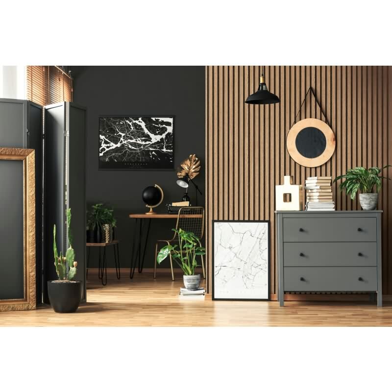 Selbstklebende Tapete Braun Holzoptik Skandi Holzpaneele Klebefolie für Wand und Möbel (3102)