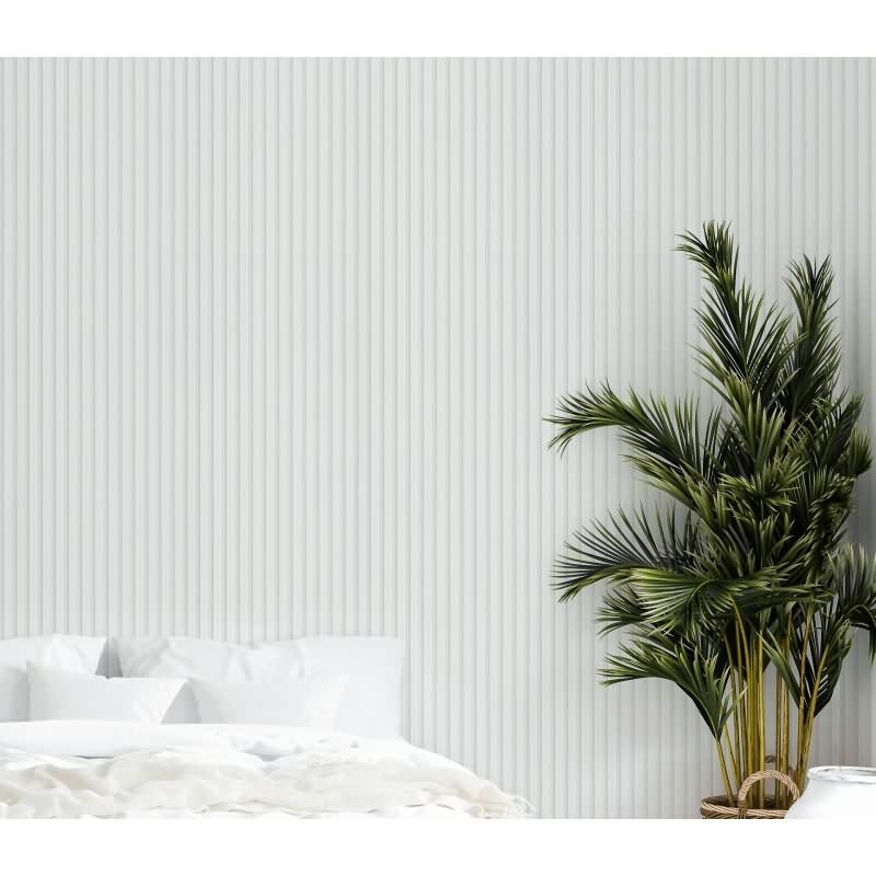 Selbstklebende Tapete Weiß Holzoptik Skandi Holzpaneele Klebefolie für Wand und Möbel (3108)