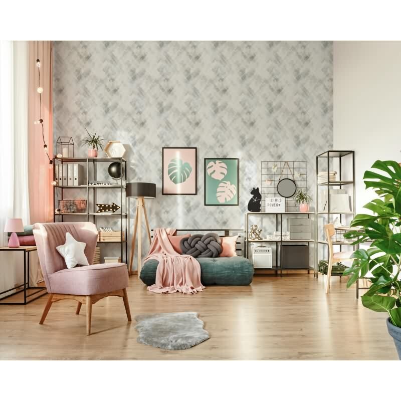 Vliestapete Streifen Grafisch Geometrisch matt in Blau für Wohnzimmer, Schlafzimmer, Büro (88908)