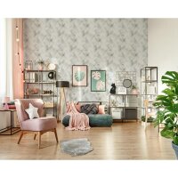 Vliestapete Streifen Grafisch Geometrisch matt in Blau...