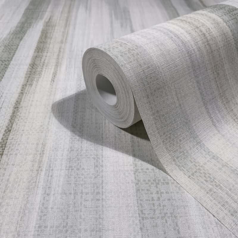 Vliestapete Streifen Streifen Modern matt in Weiß für Wohnzimmer, Schlafzimmer, Büro (88918)