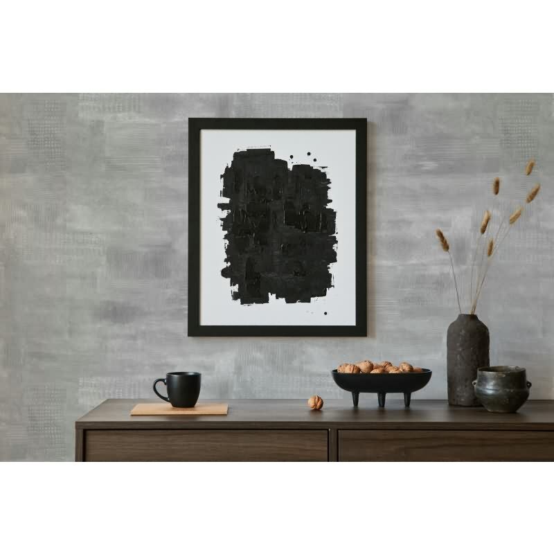 Vliestapete Putzoptik, Betonoptik Uni Geometrisch matt in Grau für Wohnzimmer, Schlafzimmer, Büro (88937)