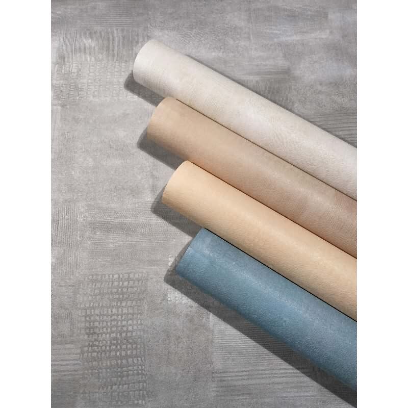 Vliestapete Putzoptik, Betonoptik Uni Geometrisch matt in Grau für Wohnzimmer, Schlafzimmer, Büro (88937)