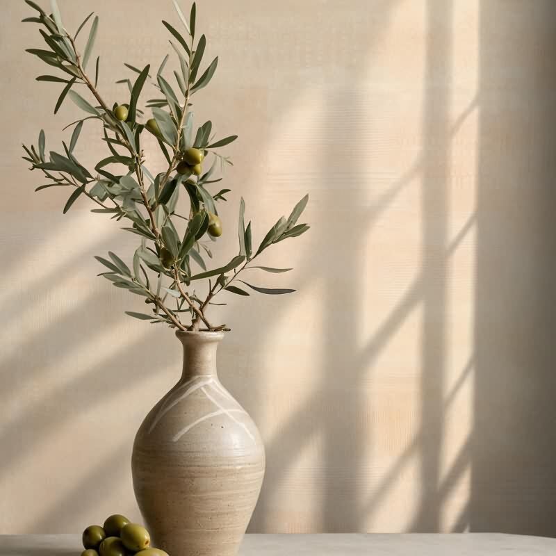 Vliestapete Putzoptik, Betonoptik Uni Geometrisch matt in Beige für Wohnzimmer, Schlafzimmer, Büro (88944)