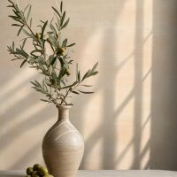 Vliestapete Putzoptik, Betonoptik Uni Geometrisch matt in...