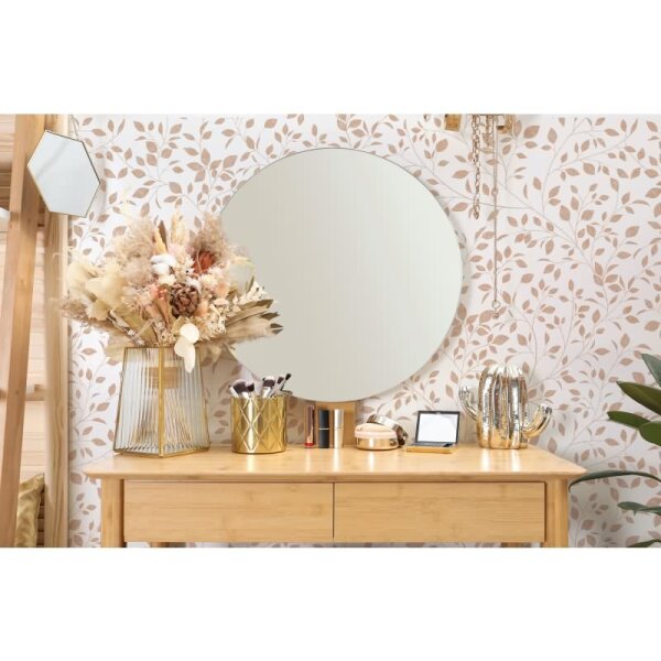 Vliestapete Blätter Floral Natur matt in Weiß für Wohnzimmer, Schlafzimmer, Küche (88949)