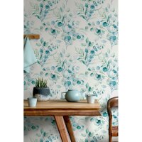 Vliestapete Bl&auml;tter, &Auml;ste Floral Natur matt in...