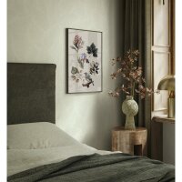 Vliestapete Bl&auml;tter Floral Natur matt in Gr&uuml;n...