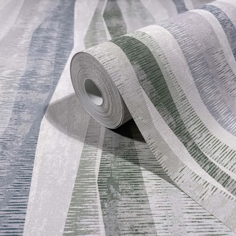 Vliestapete Streifen Grafisch Modern matt in Grau für Wohnzimmer, Schlafzimmer, Büro (88985)