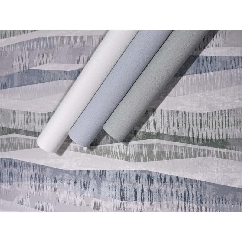 Vliestapete Streifen Grafisch Modern matt in Grau für Wohnzimmer, Schlafzimmer, Büro (88985)