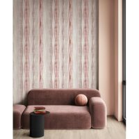 Vliestapete Streifen Grafisch Modern matt in Rot f&uuml;r...