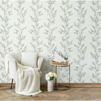 Vliestapete Bl&auml;tter, &Auml;ste Floral Natur matt in...