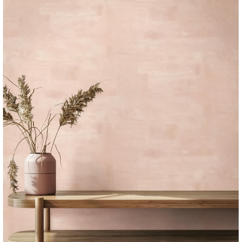 Vliestapete Putzoptik, Betonoptik Uni Geometrisch matt in Rot für Wohnzimmer, Schlafzimmer, Büro (88996)