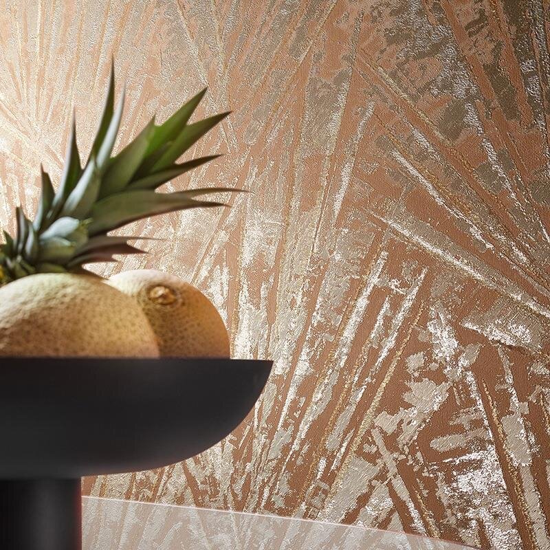 Tapete Gold, Kupfer, Orange, Terrakotta Papis Loveday Vliestapete (86718)